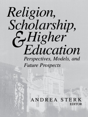 cover image of Religion, Scholarship, and Higher Education